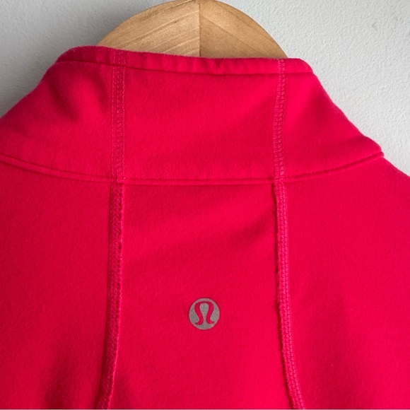 Lululemon Full Zip Athletic Jacket Sz M/L Bright Pink Stretch Yoga Gym Define - Picture 9 of 11